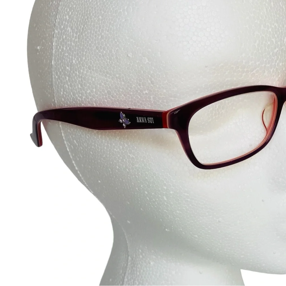 Anna Sui AS514 Burgundy Eyeglass FRAMES ONLY